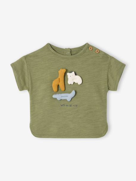 Ensemble 2 pièces coton garçon kaki 4 - vertbaudet enfant 