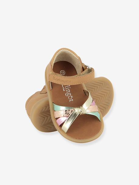 Sandales fille marcheur RO-MINET Berlingot camel 4 - vertbaudet enfant 