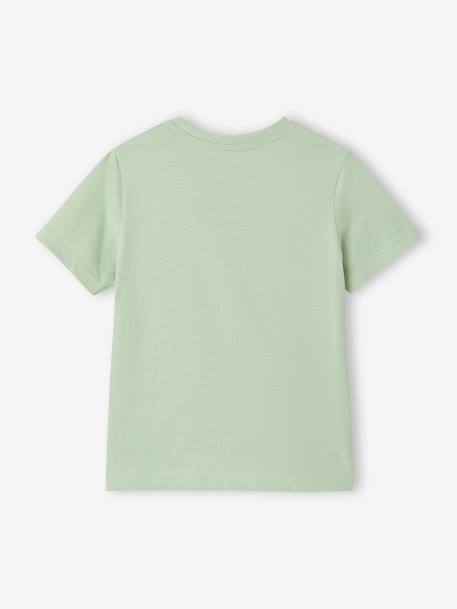 Lot 3 T-shirts manches courtes bleu pétrole+caramel+marine+noix de pécan+vert amande+vert sauge 38 - vertbaudet enfant 