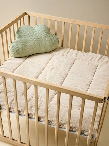 Tapis de sol / Fond de parc uni gaze et percale de coton indigo+ocre+olive+taupe+terracotta+vanille 35 - vertbaudet enfant 