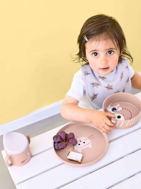 Coffret repas 4 pièces LÄSSIG bleu glacier+bleu jean+blush+Garden Explorer+Happy Rascals Cœur+Happy Rascals Smile+Little Forest, lapin+Little Forest, renard+Little Mateys orange épicée+Little Water baleine+rose poudré 39 - vertbaudet enfant 