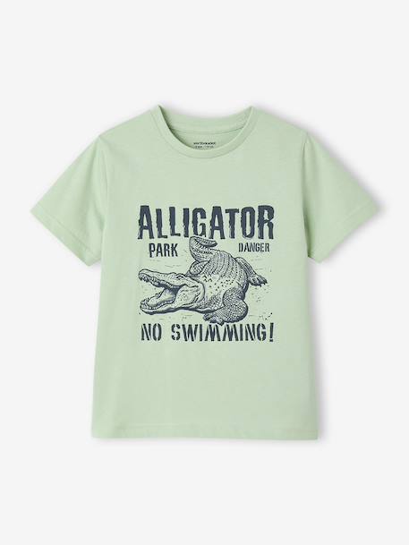 Lot 3 T-shirts manches courtes bleu pétrole+caramel+marine+noix de pécan+vert amande+vert sauge 35 - vertbaudet enfant 