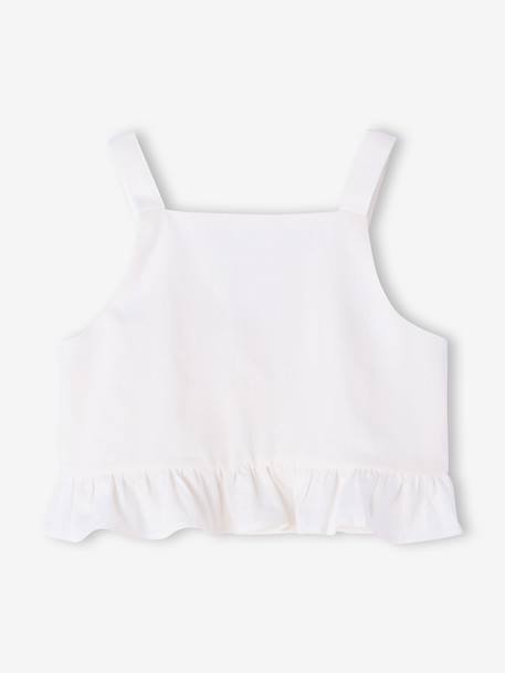 Ensemble pantalon haut bretelles blanc 3 - vertbaudet enfant 