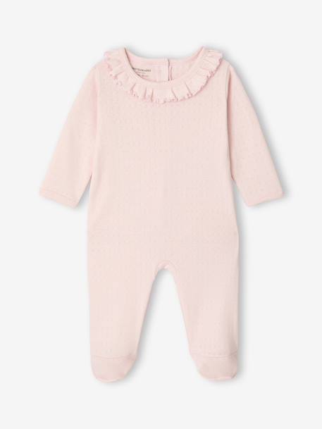 Lot 2 pyjama bébé fille uni rose 3 - vertbaudet enfant 