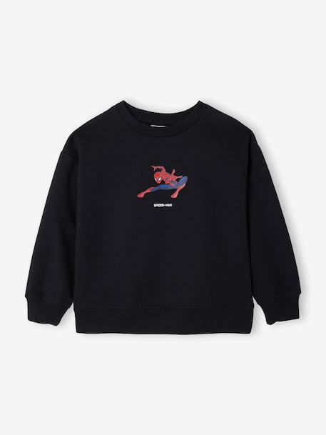 Sweat garçon Spiderman noir 1 - vertbaudet enfant 
