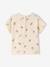 T-shirt palmiers coton bio écru 3 - vertbaudet enfant 