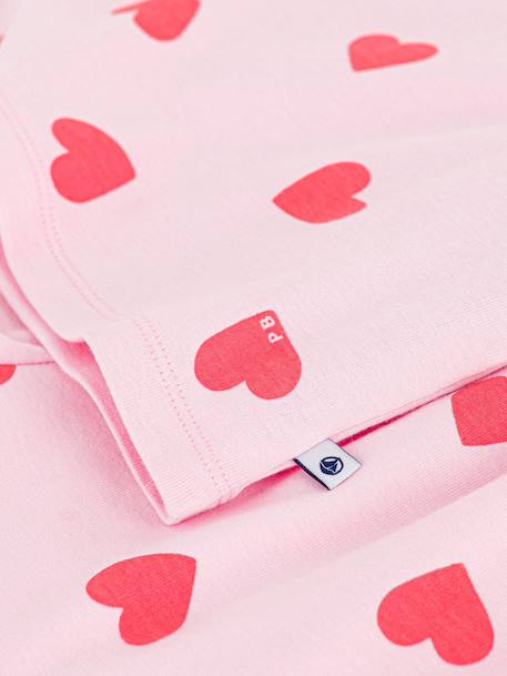 Pyjama short fille imprimé coeurs rose 4 - vertbaudet enfant 