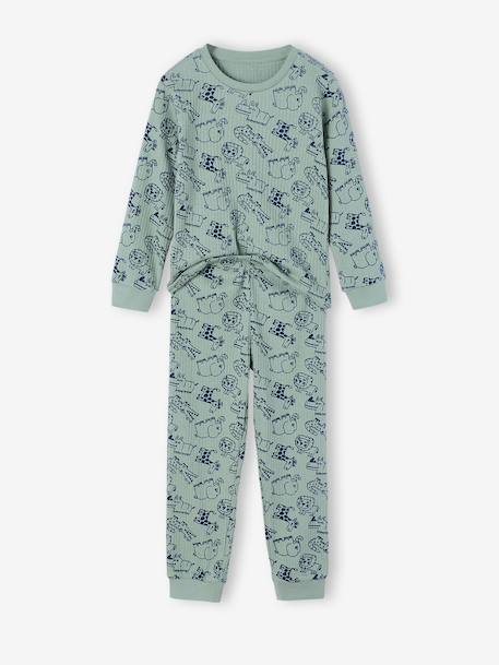 Pyjama garçon jungle vert sauge 4 - vertbaudet enfant 
