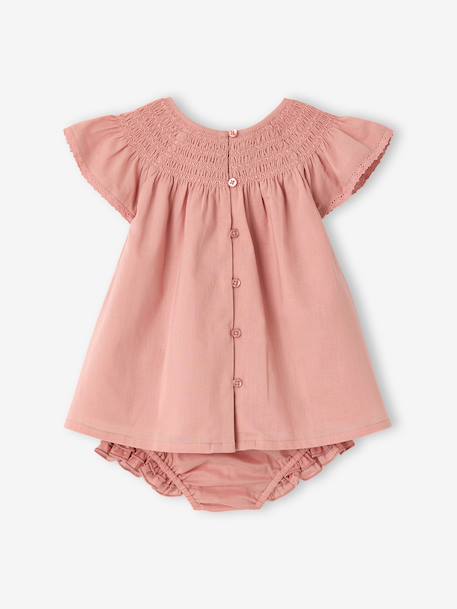Robe et bloomer bébé fille coton blush 4 - vertbaudet enfant 