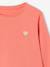 T-shirt fille coeur pailleté manches longues anthracite+corail+écru+rose poudré 9 - vertbaudet enfant 