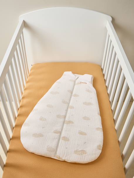 Gigoteuse sans manches ouverture centrale personnalisable DANS LES NUAGES blanc imprimé 5 - vertbaudet enfant 