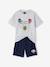 Ensemble pyjashort Brawl Stars gris chiné 1 - vertbaudet enfant 
