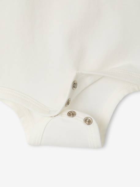 Lot de 2 bodies bébé naissance ouverture polo bleu ciel+écru 13 - vertbaudet enfant 