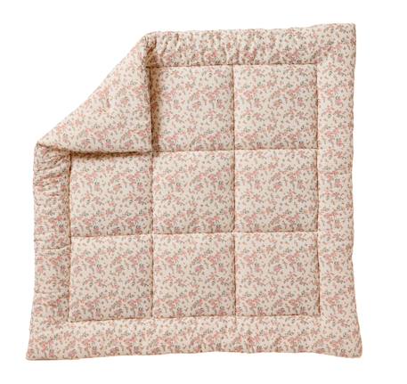 Tapis de sol / Fond de parc gaze de coton FLEURS blanc imprimé 2 - vertbaudet enfant 