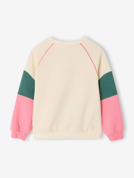 Sweat sport fille écru 4 - vertbaudet enfant 
