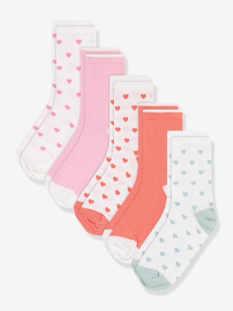 Fille-Sous-vêtement-Lot 5 paires chaussettes Petit Bateau