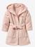 Peignoir enfant LAPIN coton recyclé personnalisable rose poudré 3 - vertbaudet enfant 
