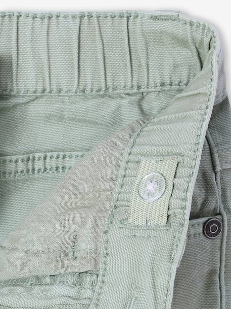 Pantalon garçon indestructible facile à enfiler beige+bleu nuit+kaki+vert sauge 19 - vertbaudet enfant 