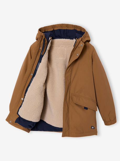 Parka 3 en 1 garçon doublure sherpa noix de pécan 7 - vertbaudet enfant 