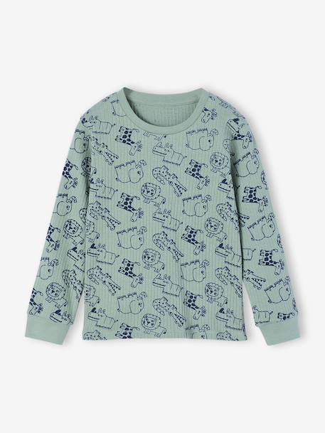 Pyjama garçon jungle vert sauge 5 - vertbaudet enfant 