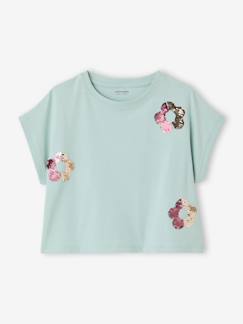 T-shirt fille motifs sequins  - vertbaudet enfant
