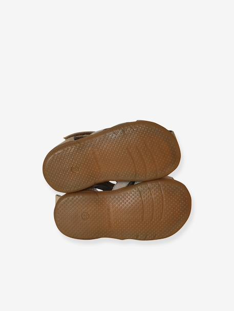 Chaussures premiers pas bébé scratchs lot beige+marine+marron 5 - vertbaudet enfant 