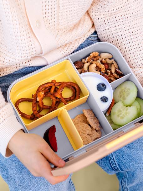 Boîte à gouter Bento Little Gang LÄSSIG bleu jean+blush+marine+mauve 10 - vertbaudet enfant 