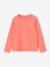 T-shirt fille coeur pailleté manches longues anthracite+corail+écru+rose poudré 6 - vertbaudet enfant 