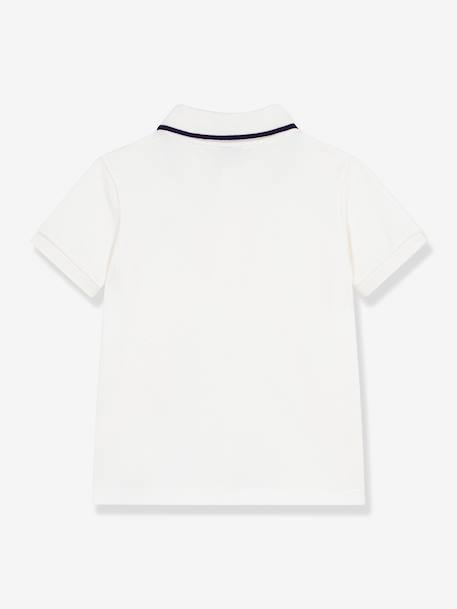 Polo enfant manches courtes Petit Bateau blanc 2 - vertbaudet enfant 