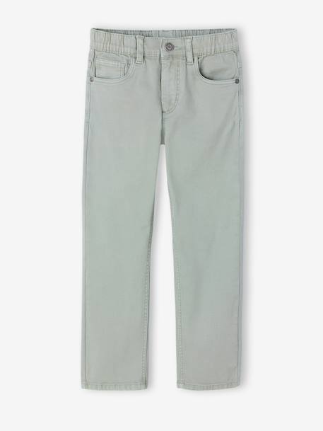 Pantalon garçon indestructible facile à enfiler beige+bleu nuit+kaki+vert sauge 17 - vertbaudet enfant 