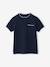 Polo garçon col Mao bleu ciel+écru+marine 16 - vertbaudet enfant 