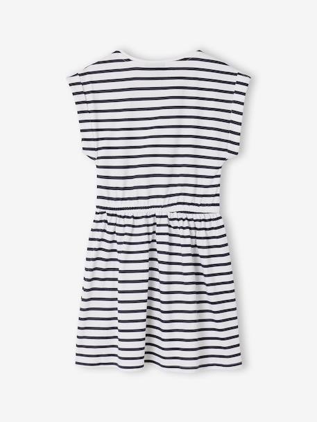 Robe marinière manches courte Minnie rayé marine 2 - vertbaudet enfant 