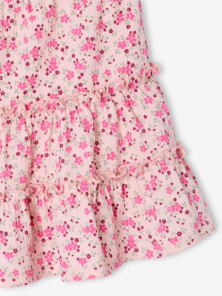 Jupe short fille en jersey écru+rose pâle 8 - vertbaudet enfant 