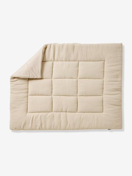 Tapis de sol / Fond de parc uni gaze et percale de coton indigo+ocre+olive+taupe+terracotta+vanille 34 - vertbaudet enfant 