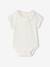 Lot de 2 bodies bébé naissance col fantaisie manches courtes corail+vert sauge 9 - vertbaudet enfant 