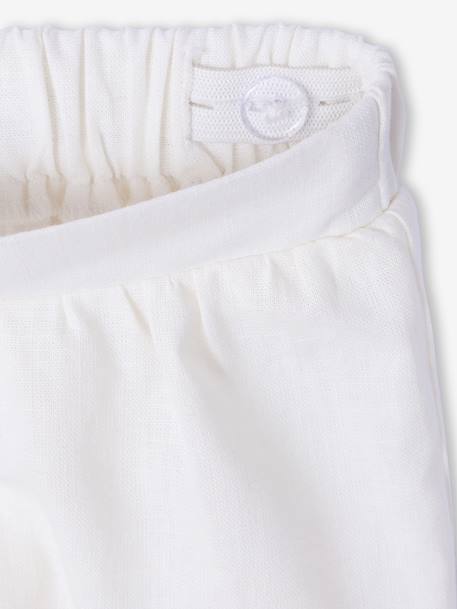 Ensemble pantalon haut bretelles blanc 9 - vertbaudet enfant 