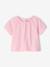 T-shirt manches courtes brodé rose pâle 1 - vertbaudet enfant 