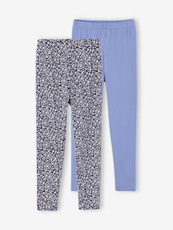 -Lot de 2 leggings fille Basics