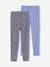 Lot de 2 leggings fille Basics indigo+kaki+marron imprimé+vert sauge 1 - vertbaudet enfant 