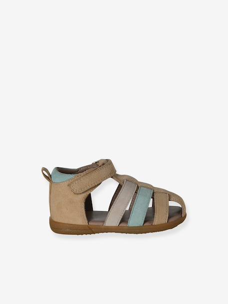 Chaussures premiers pas bébé scratchs lot beige+marine+marron 2 - vertbaudet enfant 