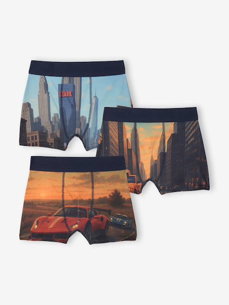 Garçon-Sous-vêtement-Slip, Boxer-Lot 3 boxers