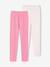 Lot de 2 leggings fille Basics anthracite+écru+gris chiné+noir+lot gris anthracite + bleu mar 6 - vertbaudet enfant 