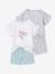 Lot de 2 pyjashorts fille manches courtes en coton écru 1 - vertbaudet enfant 