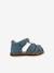 Sandales fille Berlingot bleu jean+rose 3 - vertbaudet enfant 