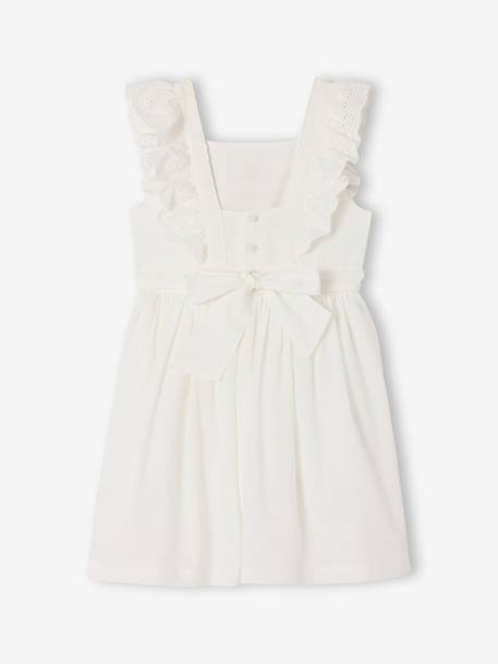 Robe patineuse volantée blanc 3 - vertbaudet enfant 