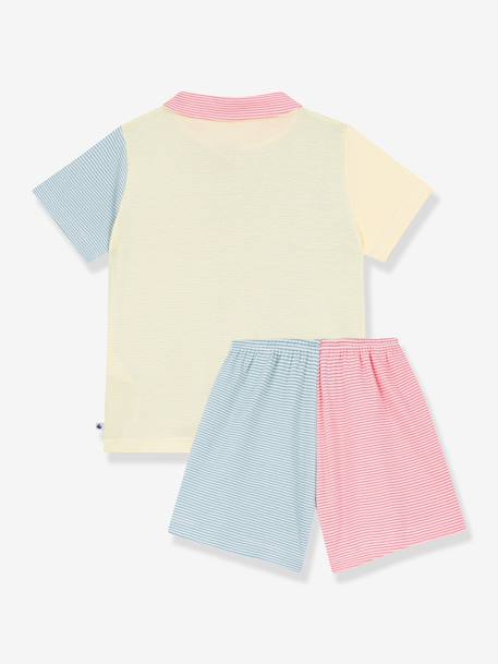 Ensemble Pyjama short Petit Bateau blanc 3 - vertbaudet enfant 