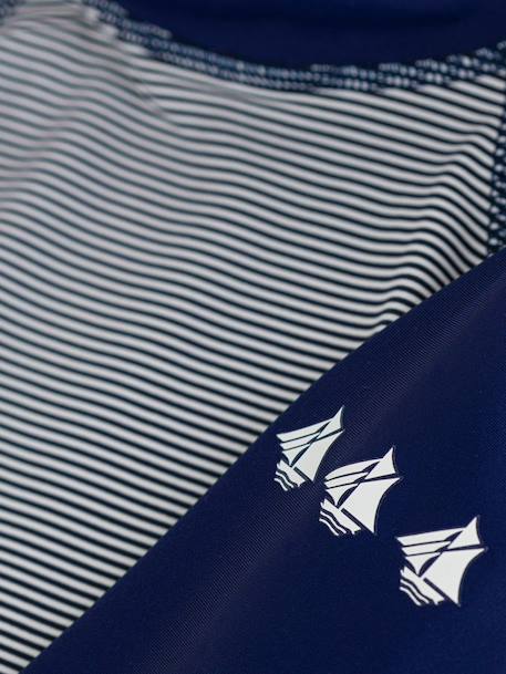 T-shirt de bain anti UV garçon à manches longues marine 3 - vertbaudet enfant 