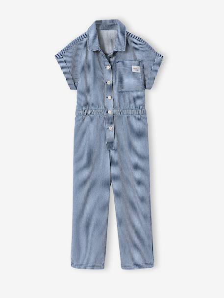 Combi pantalon fille rayée rayé bleu 3 - vertbaudet enfant 