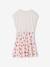 Robe fille effet 2 en 1 blanc imprimé+écru+marine+vanille 16 - vertbaudet enfant 