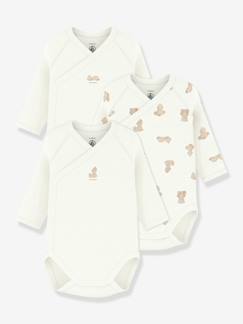 Bébé-Body-Lot 3 bodies croisés bébé Petit Bateau